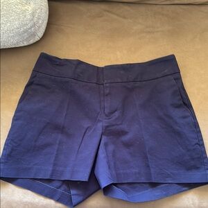Maison Jules High Waist Blue Tailored Shorts
